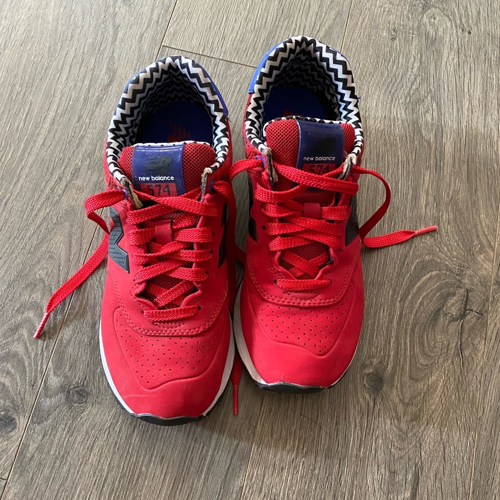 New Balance 574 Red Blue 6
